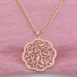 FJ Women 585 Rose Flowers Pendant Chain Gift