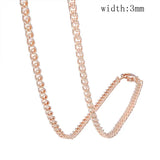 FJ Women 585 Rose Flowers Pendant Chain Gift