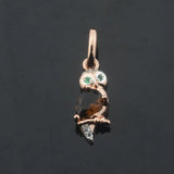 FJ Animal 585 Owl Pendant Necklace