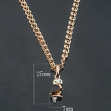 FJ Animal 585 Owl Pendant Necklace