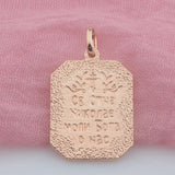 Religion 585 Rose Pendant with Optional Chain Jewelry