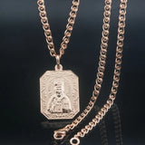 Religion 585 Rose Pendant with Optional Chain Jewelry