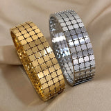 316L Stainless Steel Square Bangle Y2k Jewelry