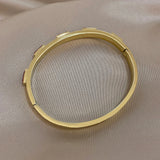 Colorful Crystal Rectangle Bangles for Women