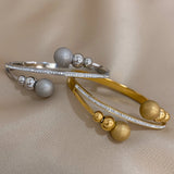 Stainless Steel Bangles Bracelets Women Accessories