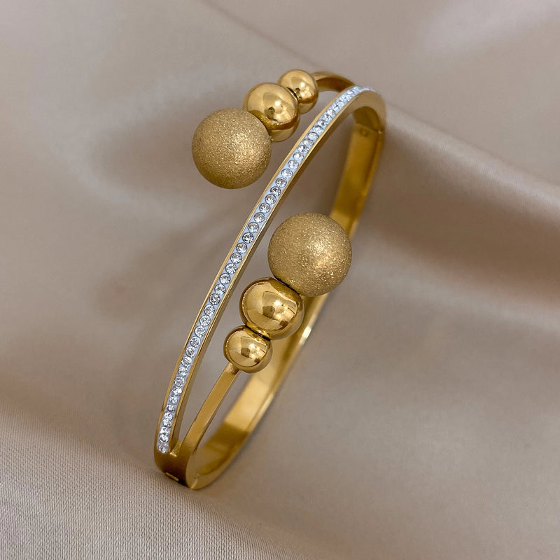 Stainless Steel Bangles Bracelets Women Accessories