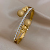 Stainless Steel Bangles Bracelets Women Accessories