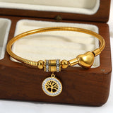 Tree Of Life Charm Stainless Steel Bracelet Bangle Jewelry Gift