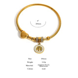 Tree Of Life Charm Stainless Steel Bracelet Bangle Jewelry Gift