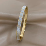 Rhinestone Stainless Steel Bangles Bracelets Waterproof Gift