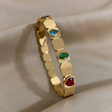 Zircon Stainless Steel Bangles for Women