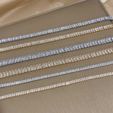 316L Stainless Steel Zircon Tennis Chain Bracelet for Women