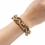 Chunky Twist Chain Bracelet Punk Statement Jewelry
