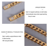 Flat Cuban Chain Bracelet Women Magnet Wrap Bangle