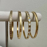 316L Stainless Steel Zircon Bangles Bracelets for Women