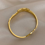 Love Heart Stainless Steel Bangles Bracelets Women Gift