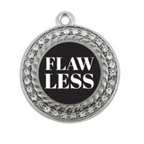 Flawless Circle Charm Antique Silver Plated Jewelry