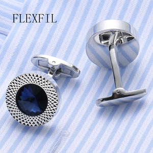 Crystal Cufflinks for Men High Wedding French Shirt Button