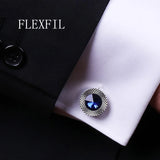 Crystal Cufflinks for Men High Wedding French Shirt Button