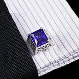 Crystal Cufflink for Men's Shirt Cuffs - Wedding Accessories