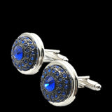 High Crystal Wedding Cufflinks for Men's Cuff Buttons