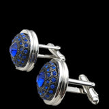 High Crystal Wedding Cufflinks for Men's Cuff Buttons