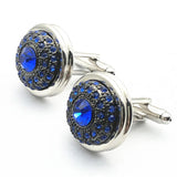 High Crystal Wedding Cufflinks for Men's Cuff Buttons