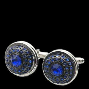 High Crystal Wedding Cufflinks for Men's Cuff Buttons