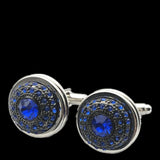 High Crystal Wedding Cufflinks for Men's Cuff Buttons