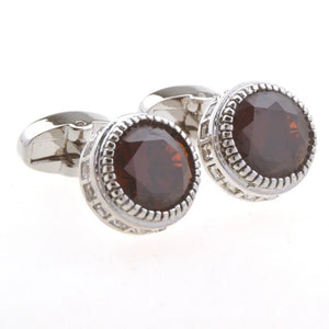 Crystal cufflinks for men's shirts - High quality wedding cuff buttons