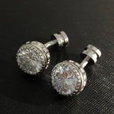 Crystal shirt cufflinks for men's cuffs - High-quality wedding abotoaduras