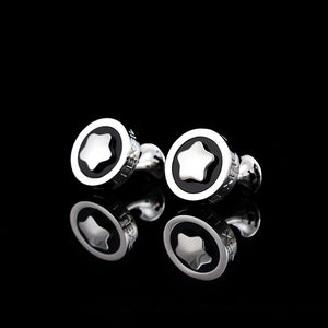 Men's High Round Cufflinks for Wedding - Gemelos Abotoaduras Jewelry