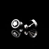 Men's High Round Cufflinks for Wedding - Gemelos Abotoaduras Jewelry