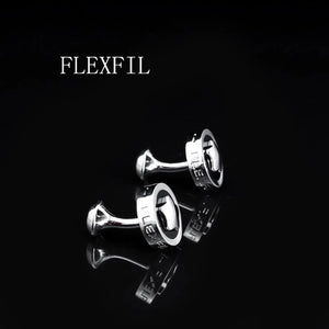 Men's High Round Cufflinks for Wedding - Gemelos Abotoaduras Jewelry