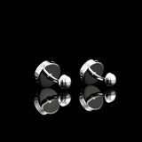 Men's High Round Cufflinks for Wedding - Gemelos Abotoaduras Jewelry