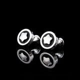 Men's High Round Cufflinks for Wedding - Gemelos Abotoaduras Jewelry