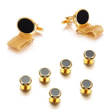 Metal Cufflinks for Men's Cuff Buttons Wedding Jewelry