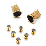 Metal Cufflinks for Men's Cuff Buttons Wedding Jewelry