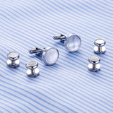 Men's Shell Cufflinks Wedding Jewelry Tuxedo Cufflink
