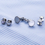 Men's Shell Cufflinks Wedding Jewelry Tuxedo Cufflink
