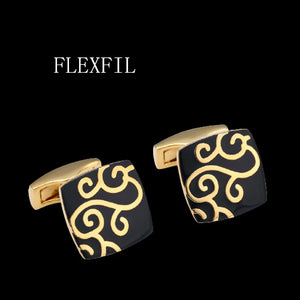 Men's Shirt Cufflinks High Enamel Wedding Cuff Buttons Gemelos