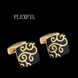 Men's Shirt Cufflinks High Enamel Wedding Cuff Buttons Gemelos