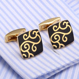 Men's Shirt Cufflinks High Enamel Wedding Cuff Buttons Gemelos