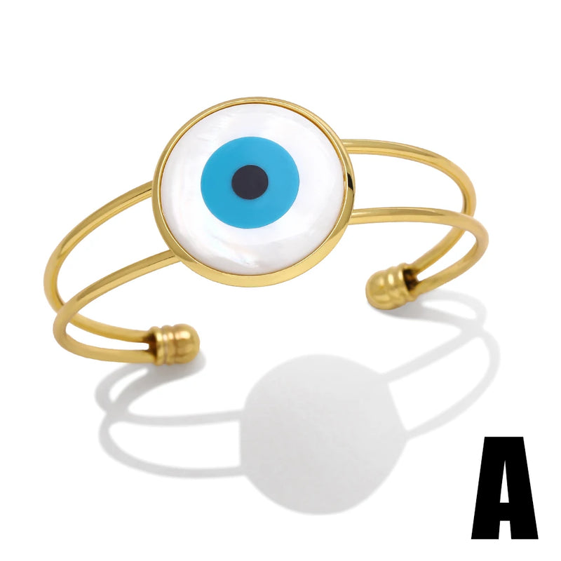 Evil Eye Cuff Bangles Leopard Bangle CZ Animal Jewelry