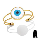 Evil Eye Cuff Bangles Leopard Bangle CZ Animal Jewelry