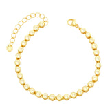 Colorful Crystal Round Beads Bracelet CZ Small Jewelry