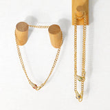 Cuban Link Chain Necklace for Women Zircon Crystal Clasp Collar Animal Jewelry