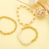 Freshwater Pearls Bracelets with Copper Plated Beads