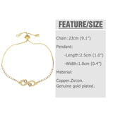 Zircon Butterfly Bracelet Virgin Mary Infinity