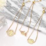 Zircon Butterfly Bracelet Virgin Mary Infinity